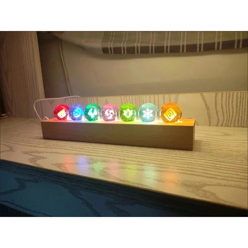 Elements Lighting Decor - Game Genshin Impact Crystal Ball Figure