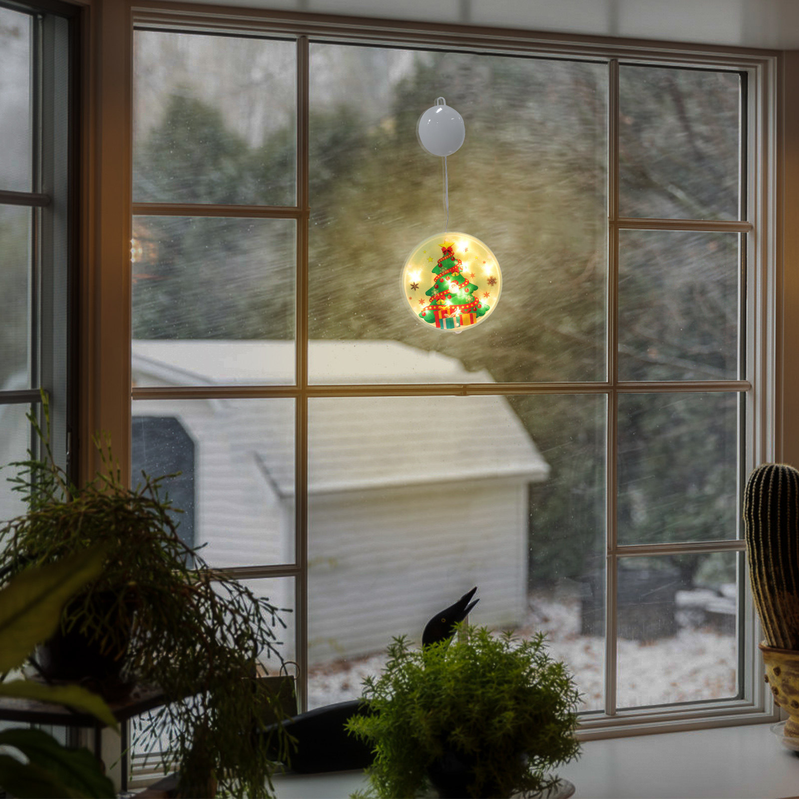 Elements Lighting Decor - 1Pcs Xmas LED Hanging Light Pendant