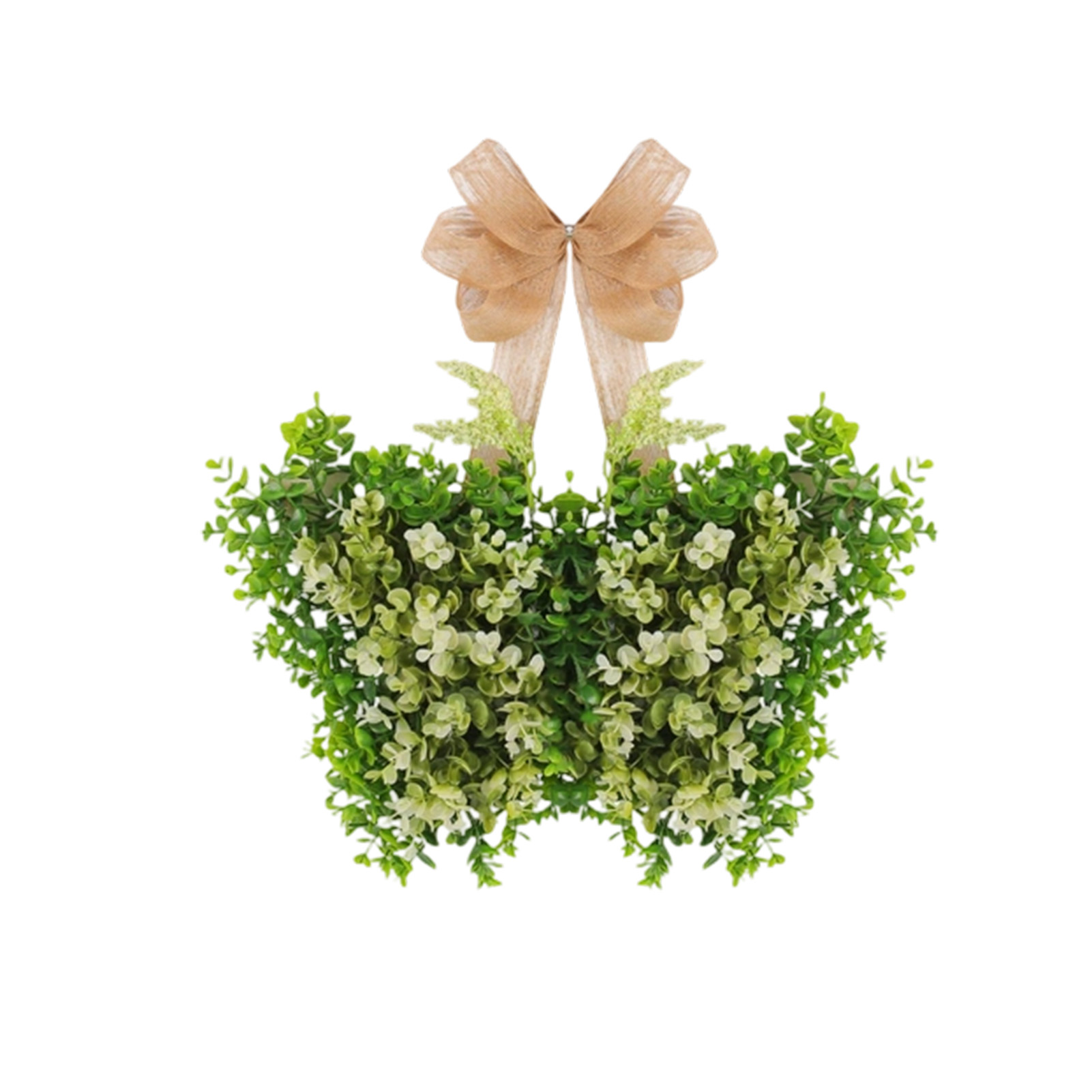 Elements Lighting Decor - Spring Lighted Wreath Door Ring Featuring