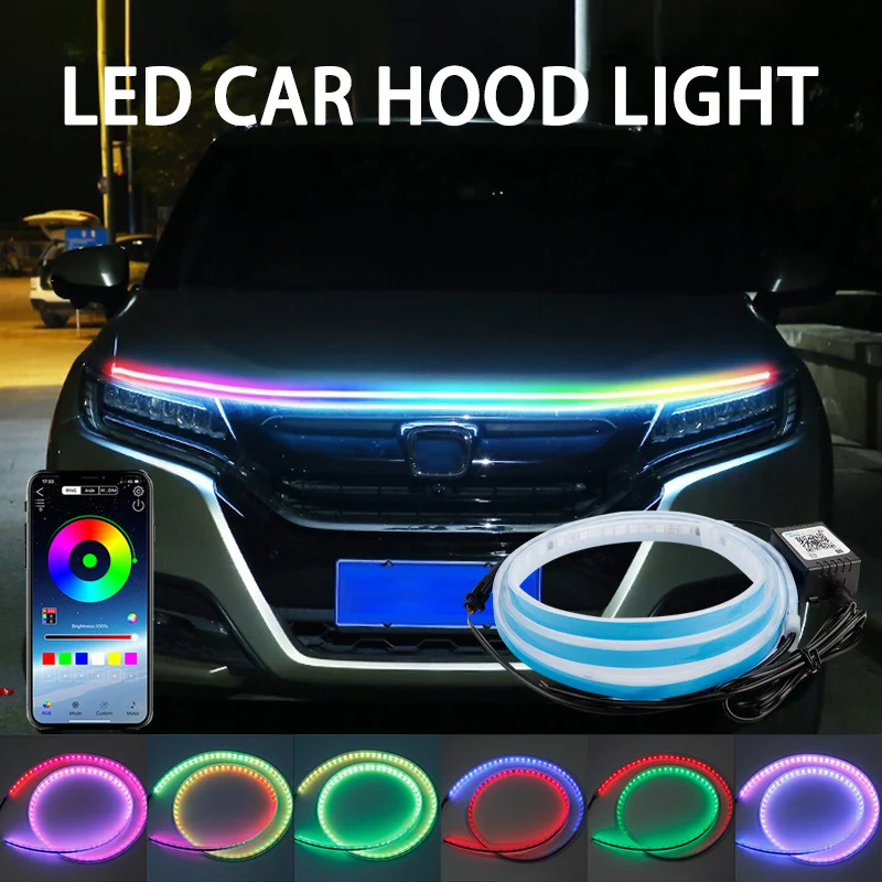 Lighting Bolt Decor - 120/150/180cm Car Hood Decorative Light APP