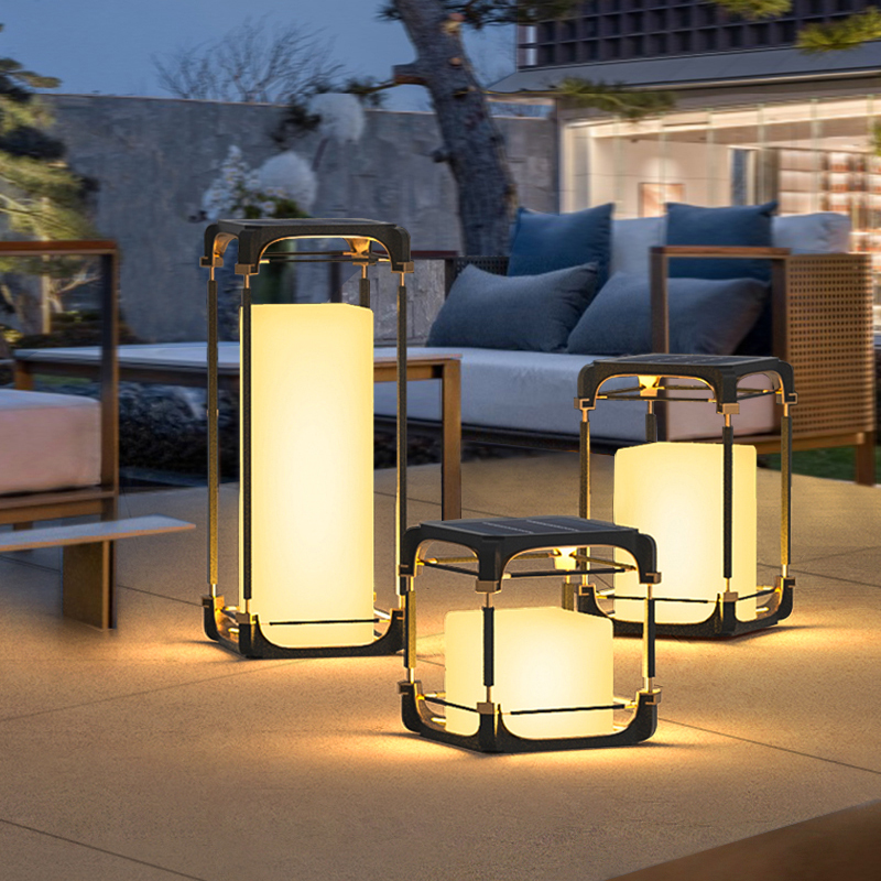Decor Lighting Floor Lamps - Luminous Floor Lamp Courtyard Solar LED