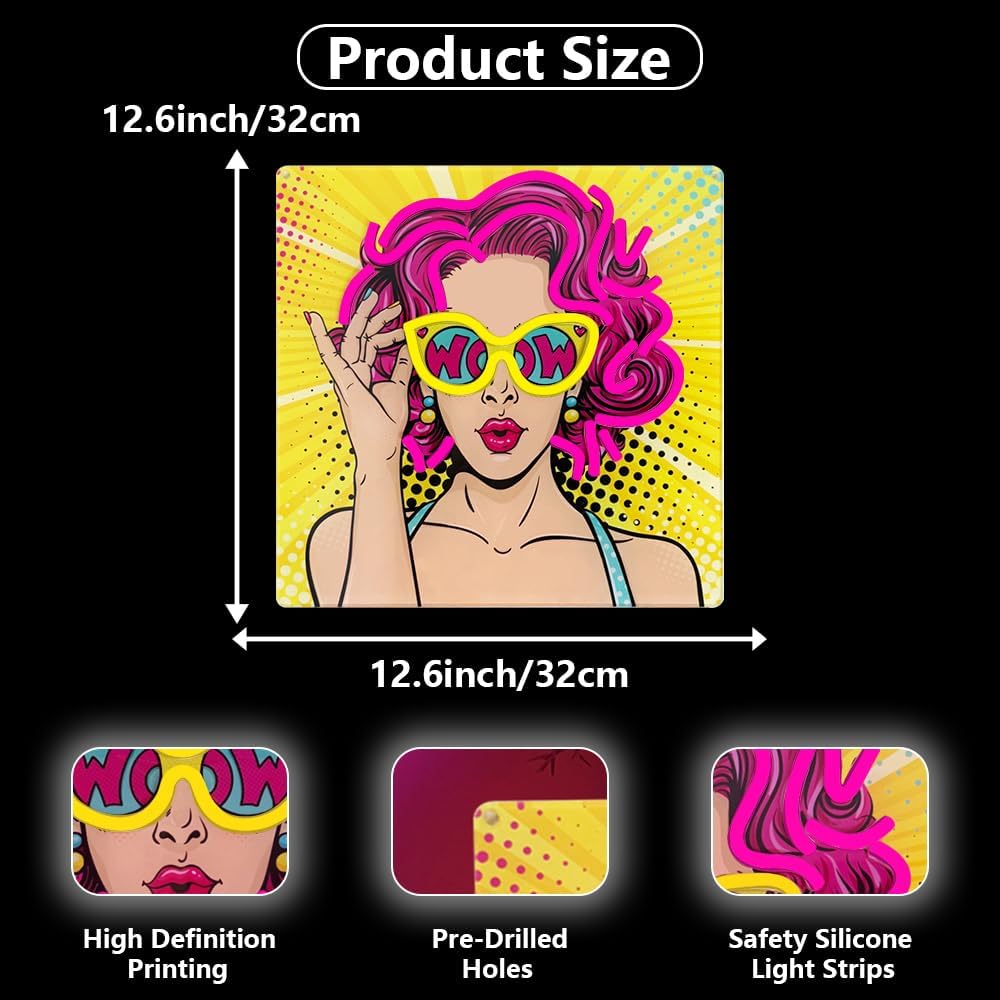 Wow Lady Neon Signs for Wall D - Lighting Decor Wow review and price