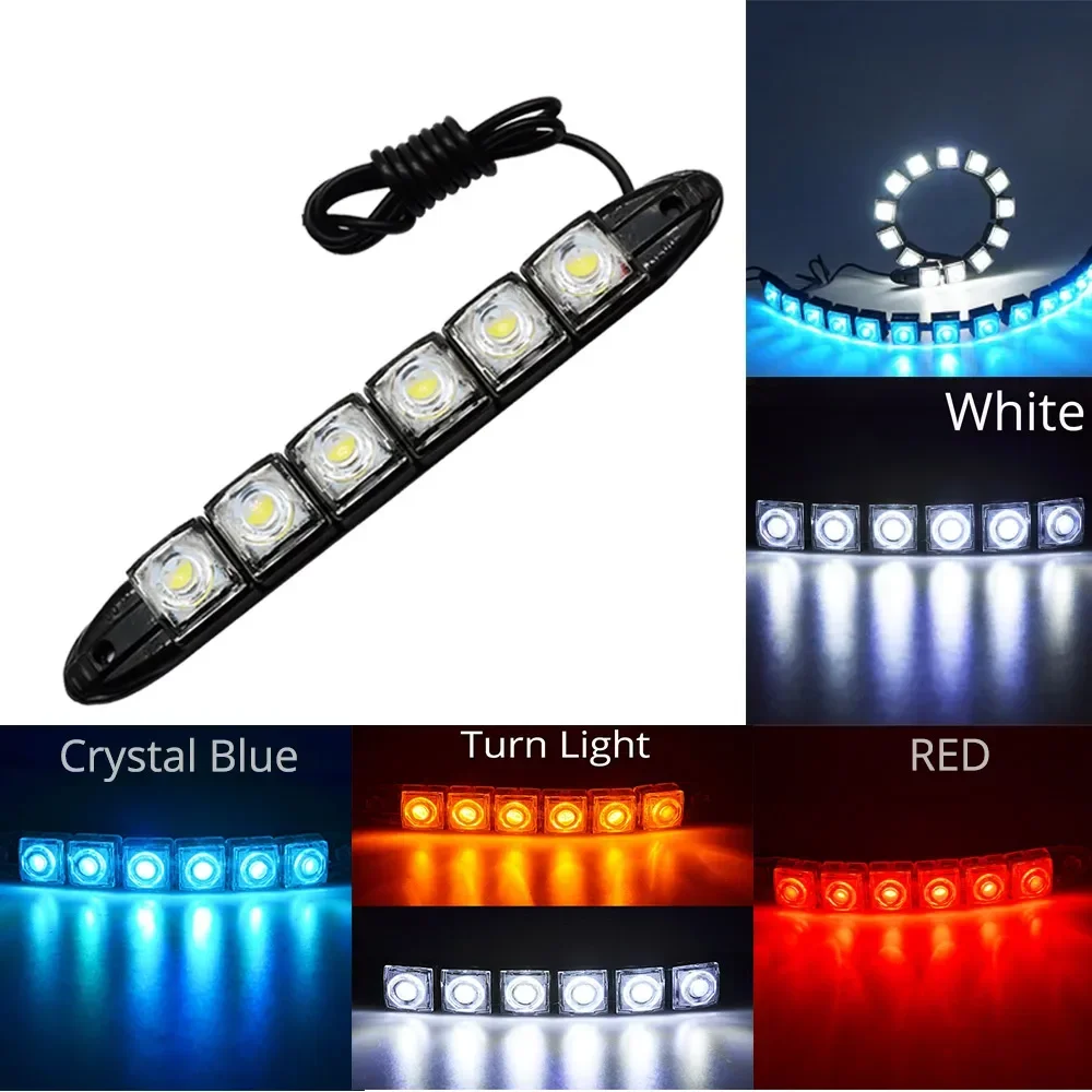 2PCS LED Waterproof DRL Light  - Lighting Bolt Decor review and price