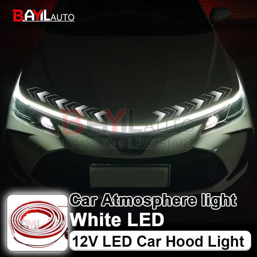 12V White Car Hood Light Strip - Lighting Bolt Decor review and price