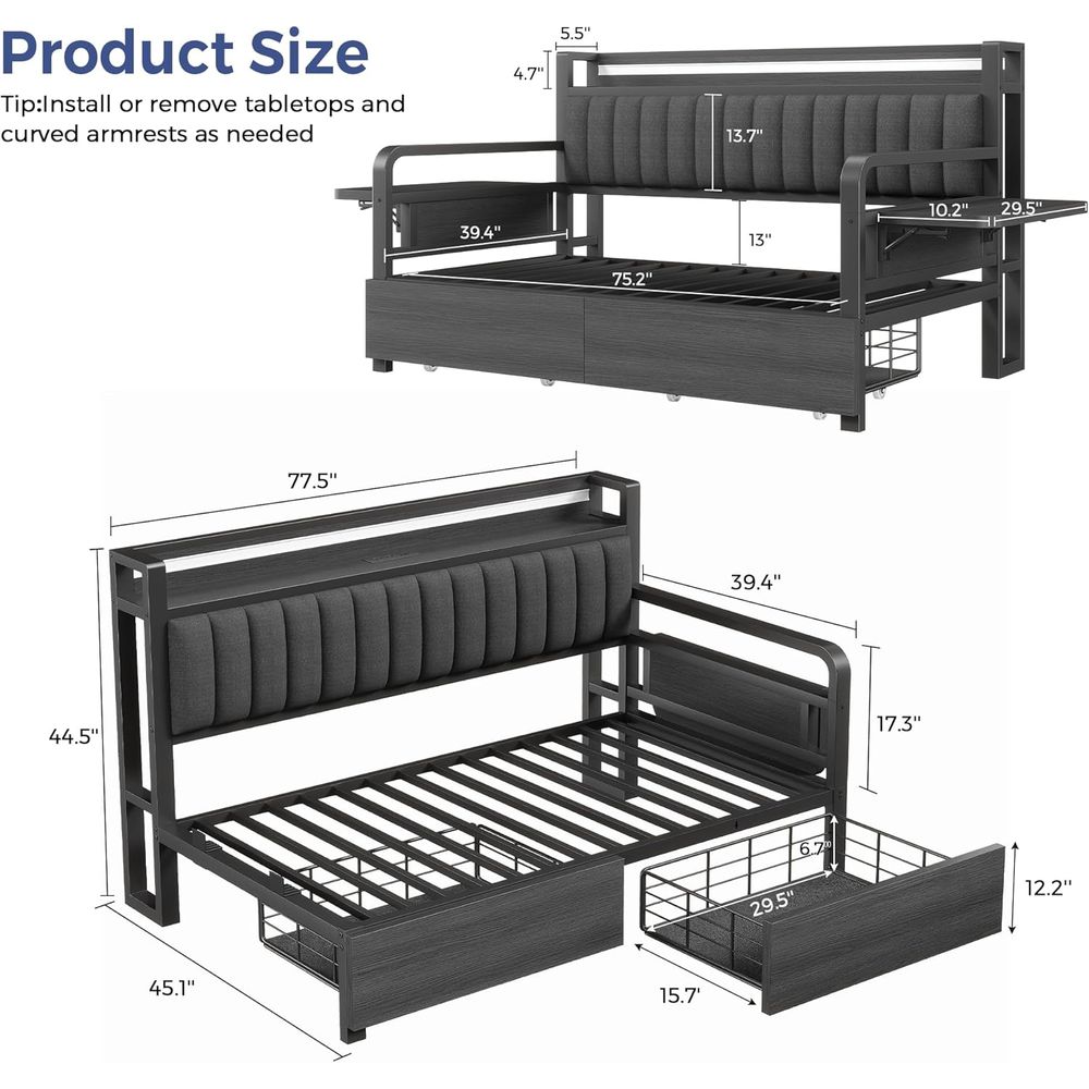 Jevol Twin Bed e with Storage  - Furniture Lighting & Decor Magazine review and price