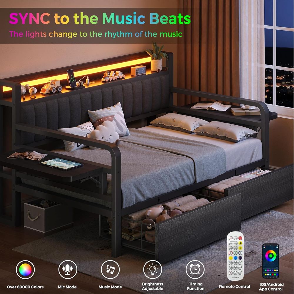 Jevol Twin Bed e with Storage  - Furniture Lighting & Decor Magazine review and price