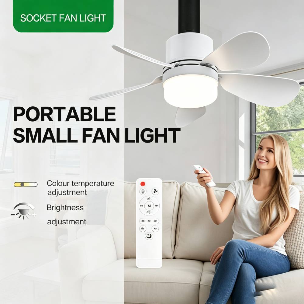 Socket Fan Light with Remote,  - Lighting Decor Home review and price