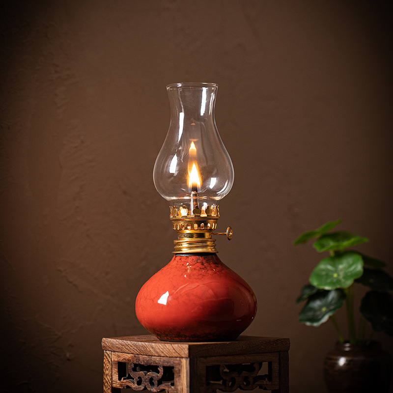 Vintage Ceramic Lotus Oil Lamp - Vintage Lighting Decor review and price