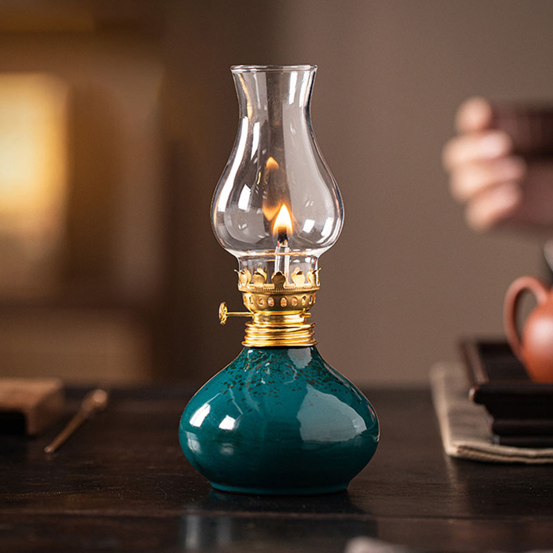 Vintage Ceramic Lotus Oil Lamp - Vintage Lighting Decor review and price