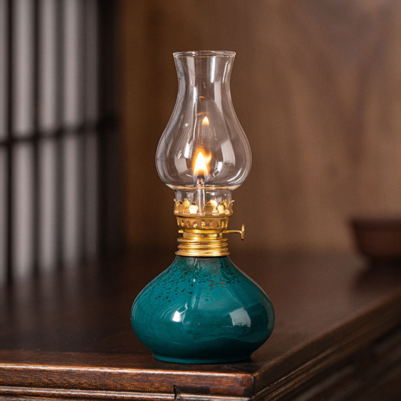 Vintage Ceramic Lotus Oil Lamp - Vintage Lighting Decor review and price