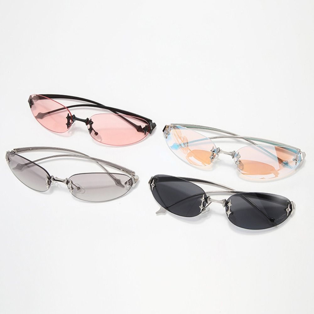 Y2K Style Frameless Sunglasses - Vintage Lighting Decor review and price