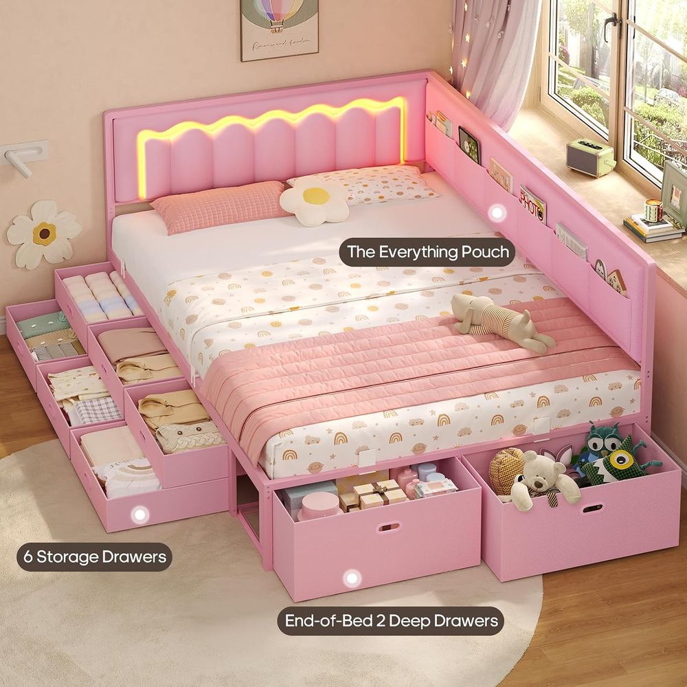 ADORNEVE ull Bed e with 8 Stor - Furniture Lighting & Decor Magazine review and price