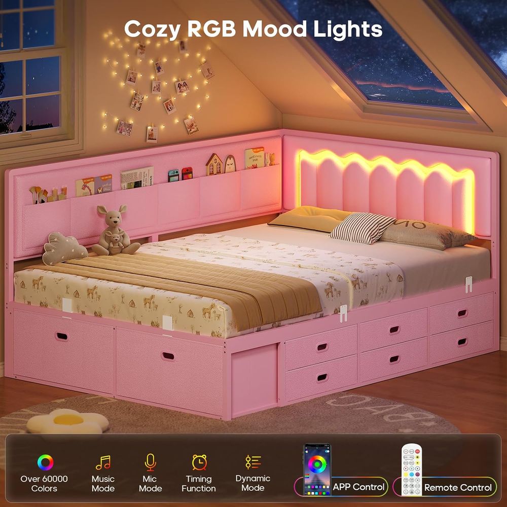 ADORNEVE ull Bed e with 8 Stor - Furniture Lighting & Decor Magazine review and price