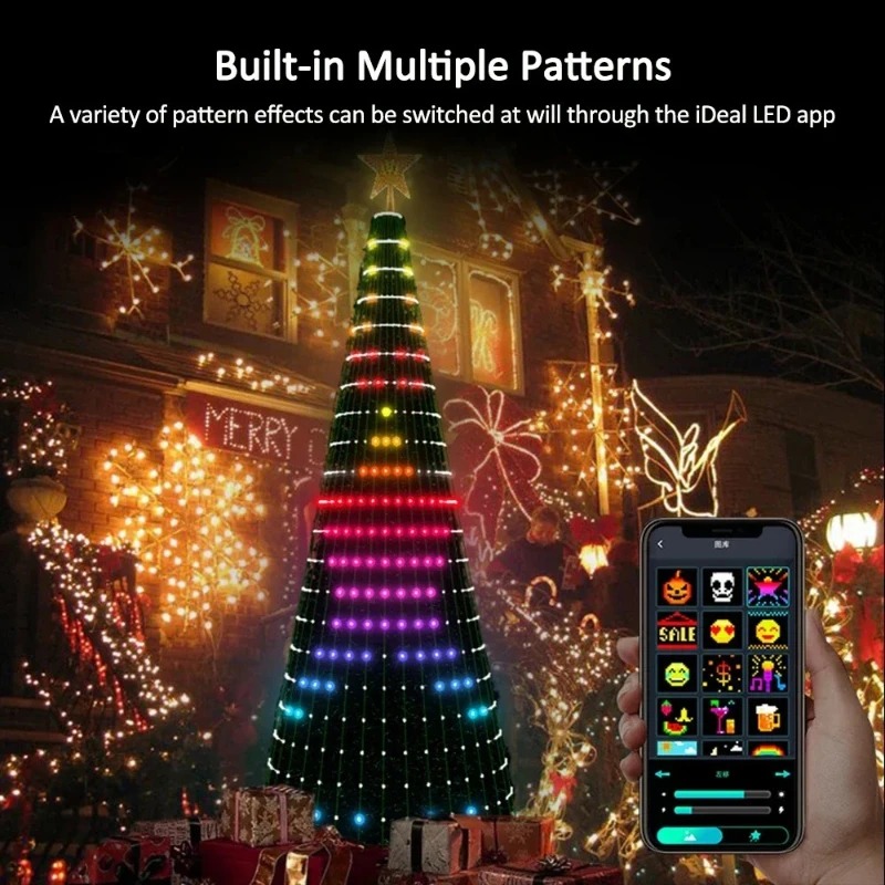 Christmas Star Tree Lights RGB - Lighting Decor Home review and price