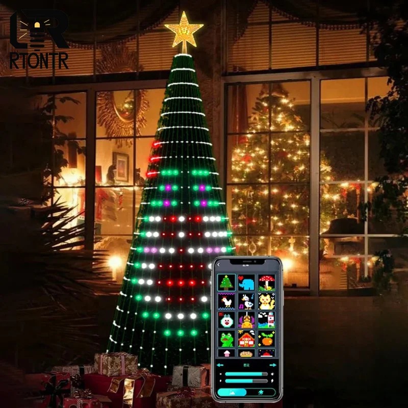 Christmas Star Tree Lights RGB - Lighting Decor Home review and price