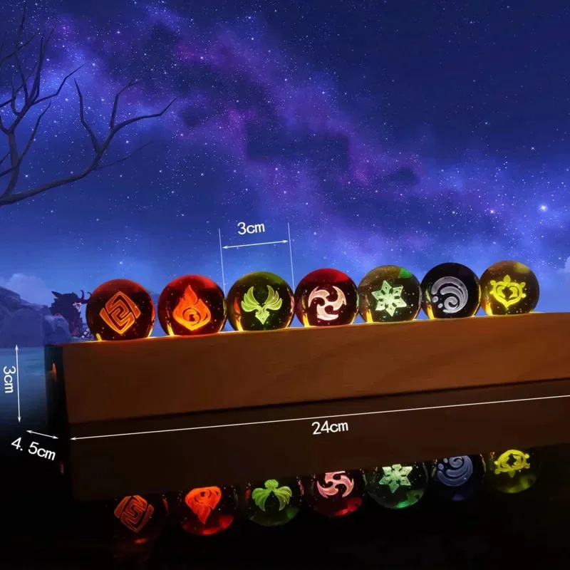 Game Genshin Impact Crystal Ba - Elements Lighting Decor review and price