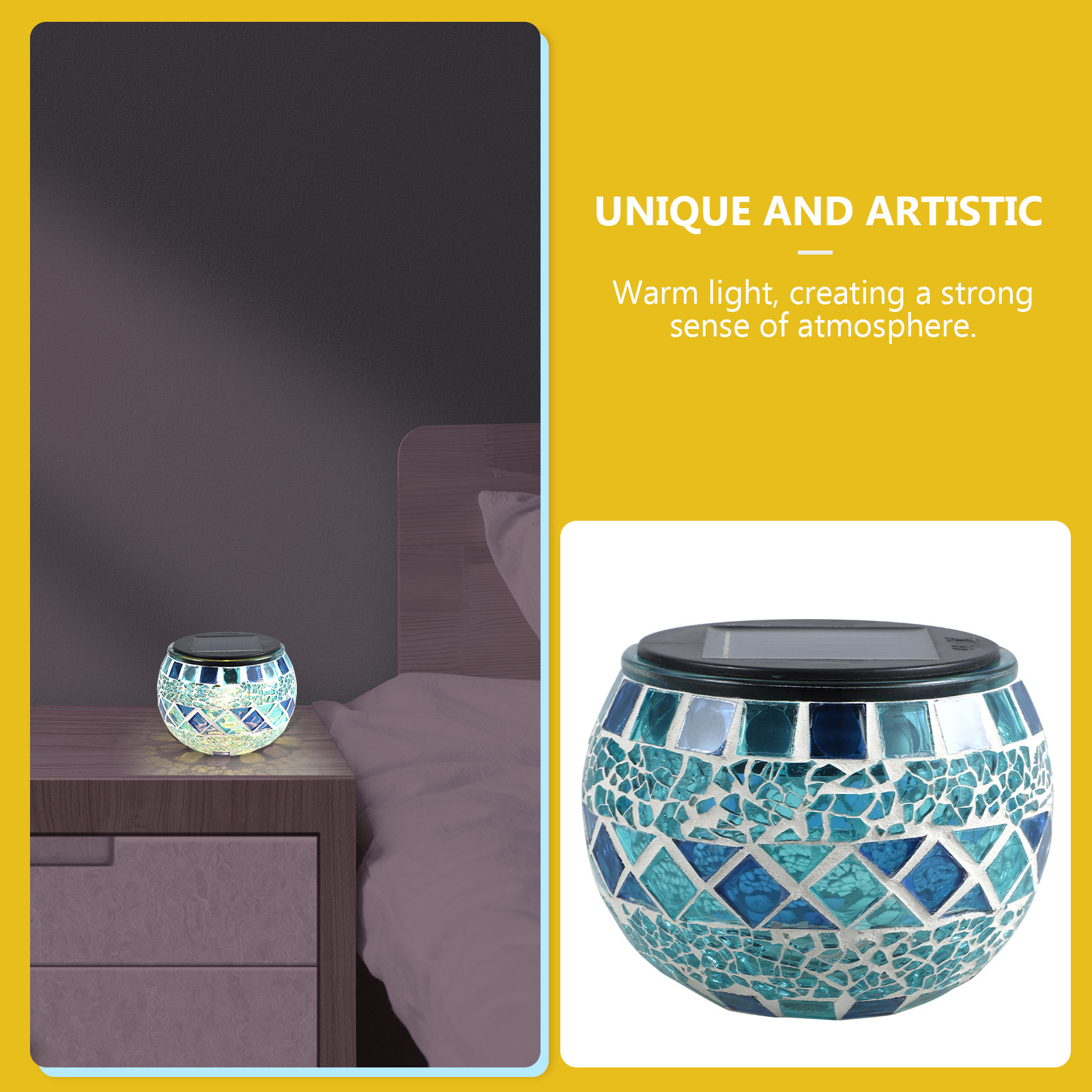 Mosaic Light Solar Glass Decor - Decor Lighting Solution review and price