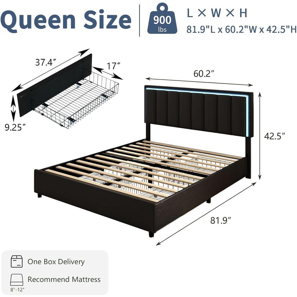 IMMERSTABLE Queen Size Bed e w - Furniture Lighting & Decor Magazine review and price