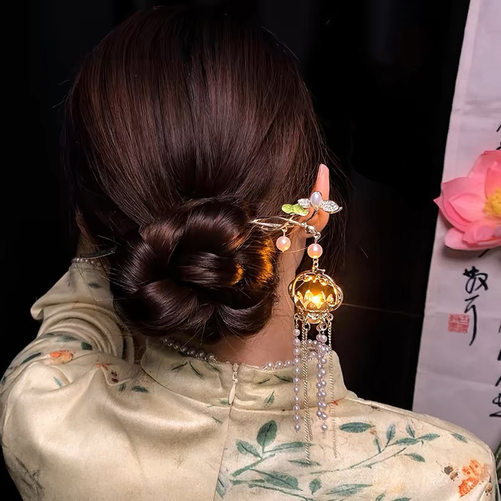 Luminous Flower Hairpin For Wo - Vintage Lighting Decor review and price