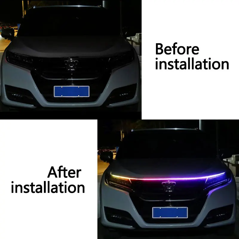 120/150/180cm Car Hood Decorat - Lighting Bolt Decor review and price