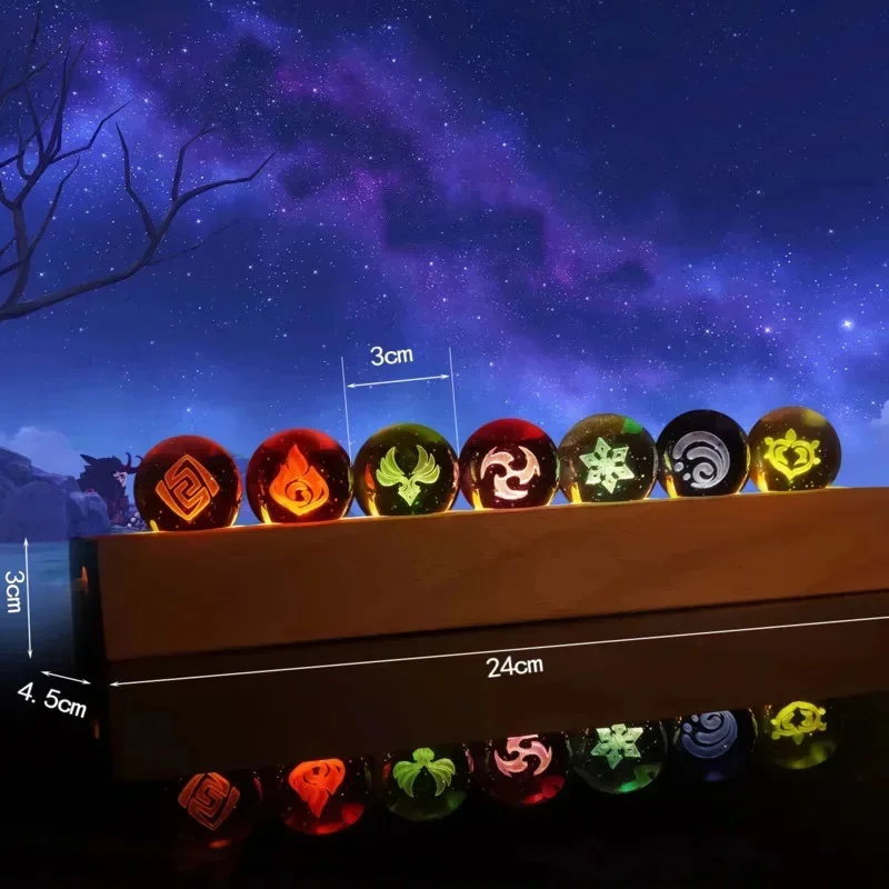 Game Genshin Impact Crystal Ba - Elements Lighting Decor review and price