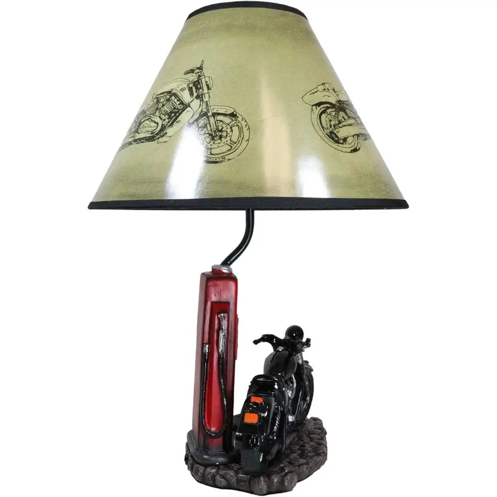 Vintage Retro Black Motorcycle - Lighting Decor Home review and price