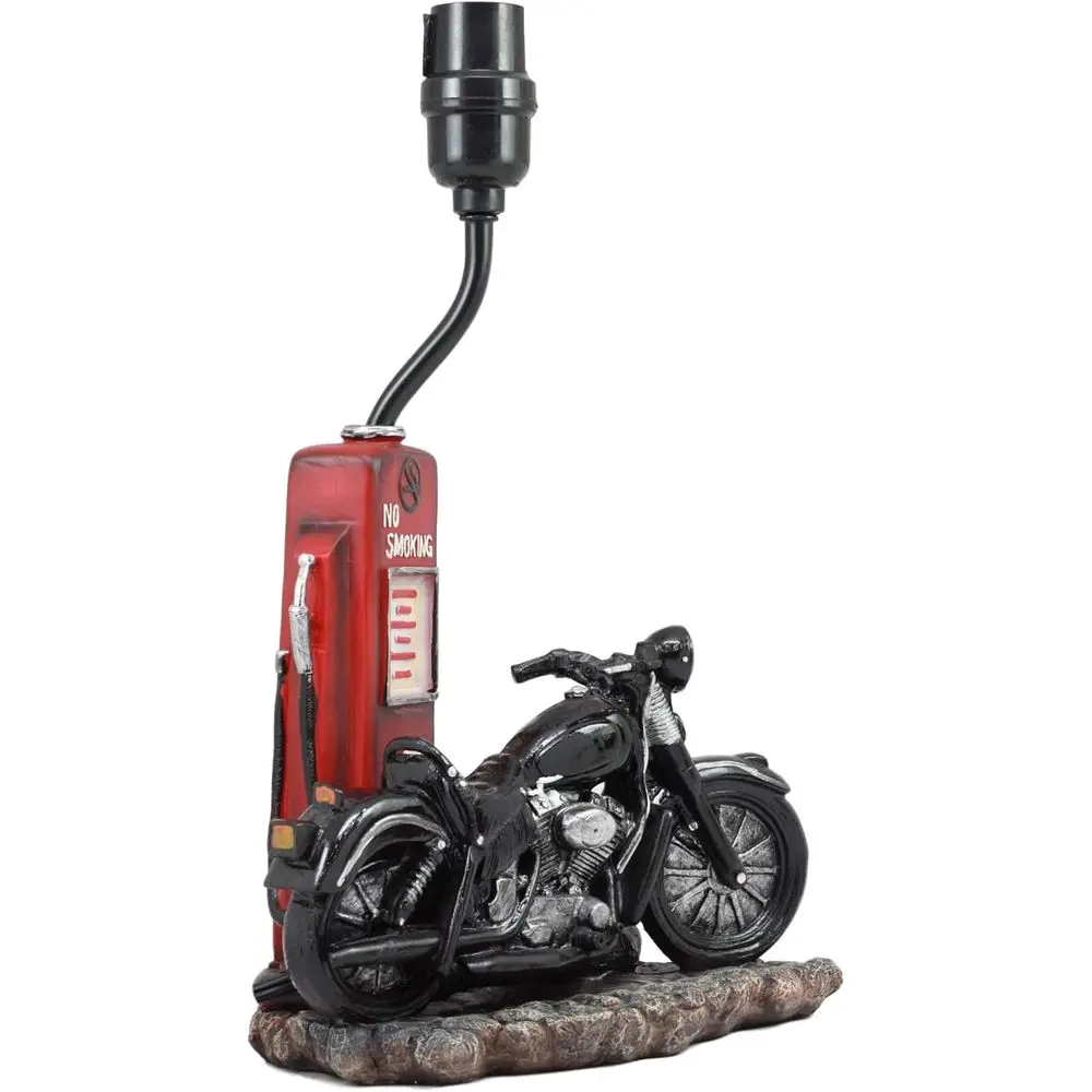 Vintage Retro Black Motorcycle - Lighting Decor Home review and price