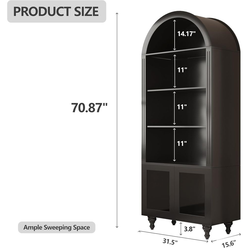 Wooden Arched Display Storage  - Lighting & Home Decor Studio Photos review and price