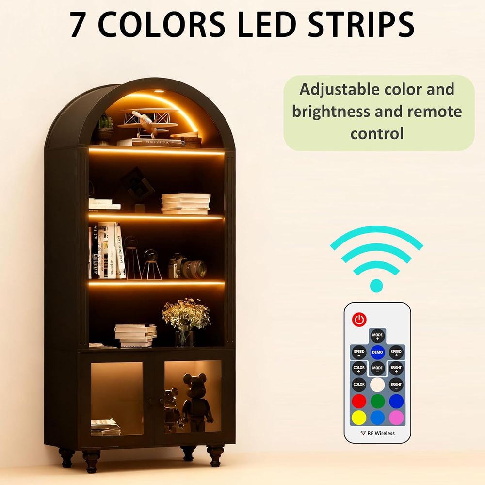 Wooden Arched Display Storage  - Lighting & Home Decor Studio Photos review and price