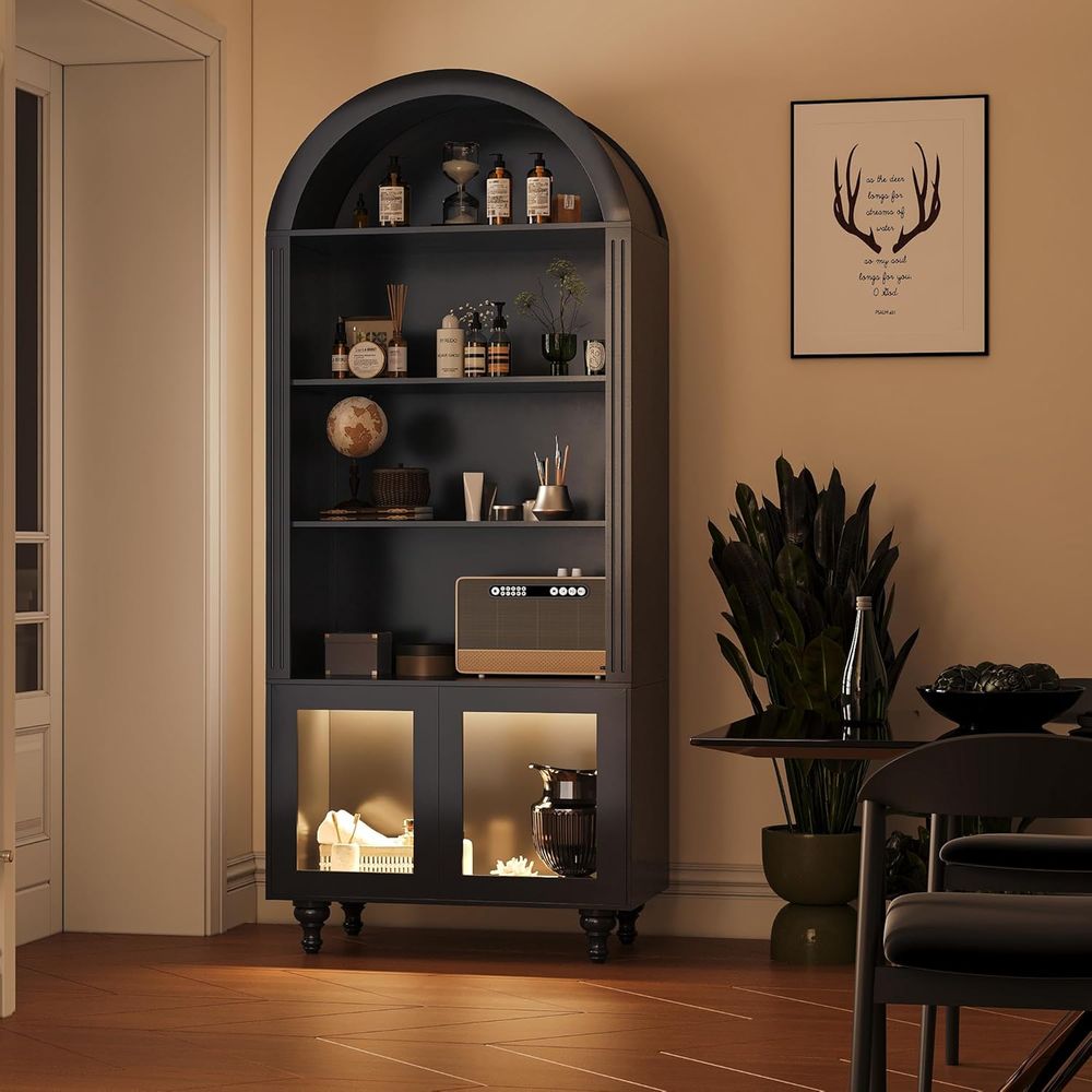 Wooden Arched Display Storage  - Lighting & Home Decor Studio Photos review and price