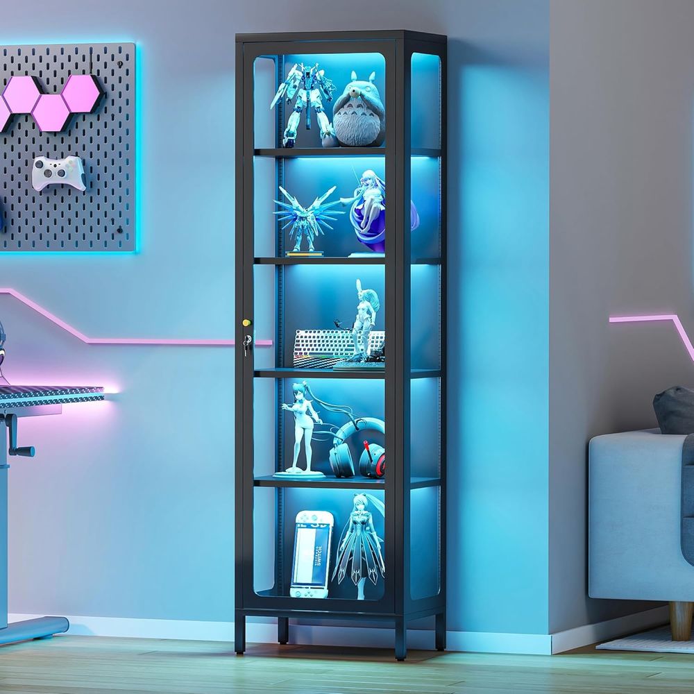 69 Glass Display Cabinet with  - Lighting & Home Decor Studio Photos review and price