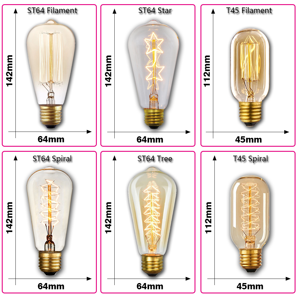 Retro Edison Light Bulb E27 40 - Vintage Lighting Decor review and price