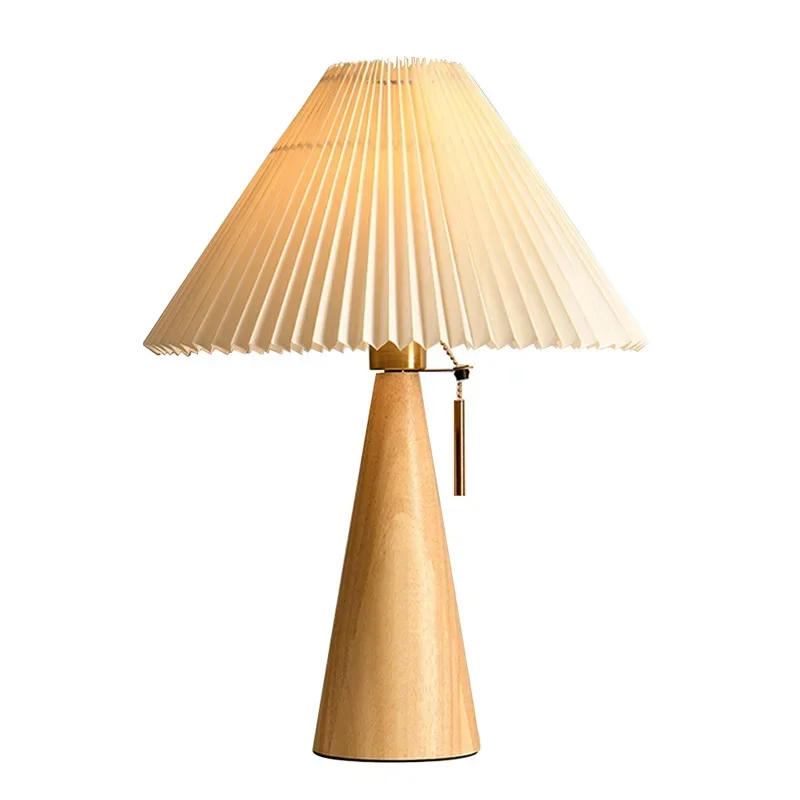 Retro Pleated Table Lamp Nordi - Lighting Decor Home review and price