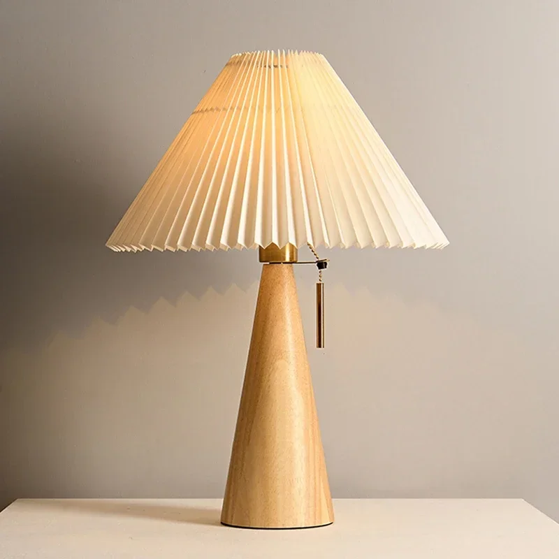 Retro Pleated Table Lamp Nordi - Lighting Decor Home review and price