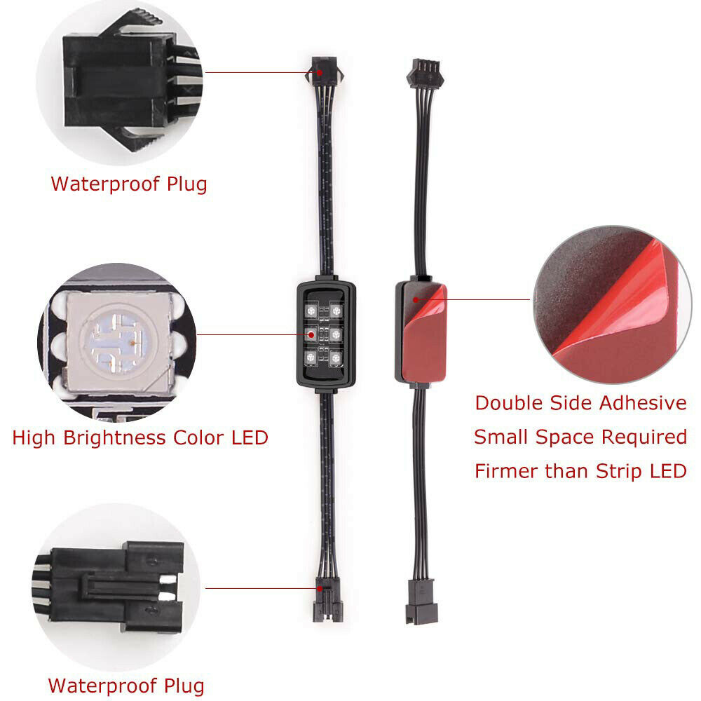 Niscarda Car Motorcycle RGB LE - Lighting Bolt Decor review and price