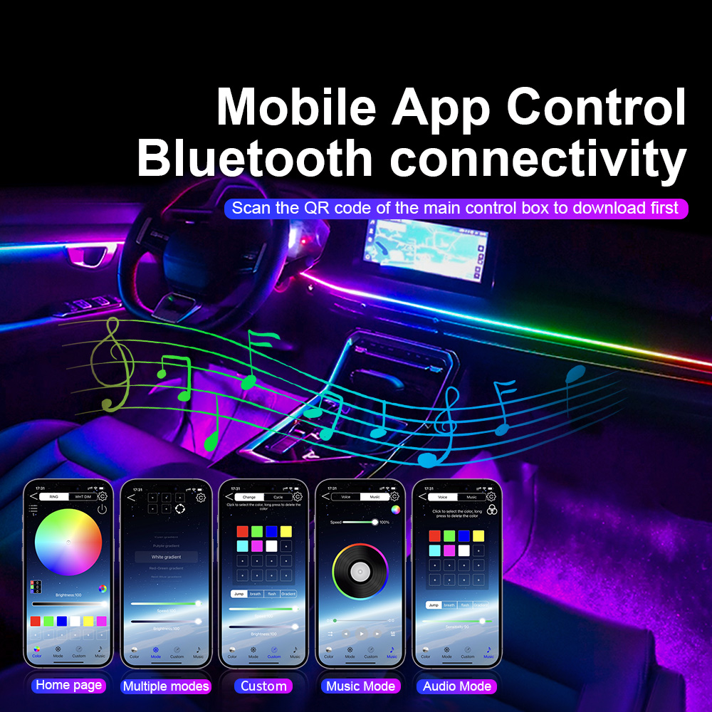 Universal Led Car Ambient Ligh - Lighting Bolt Decor review and price