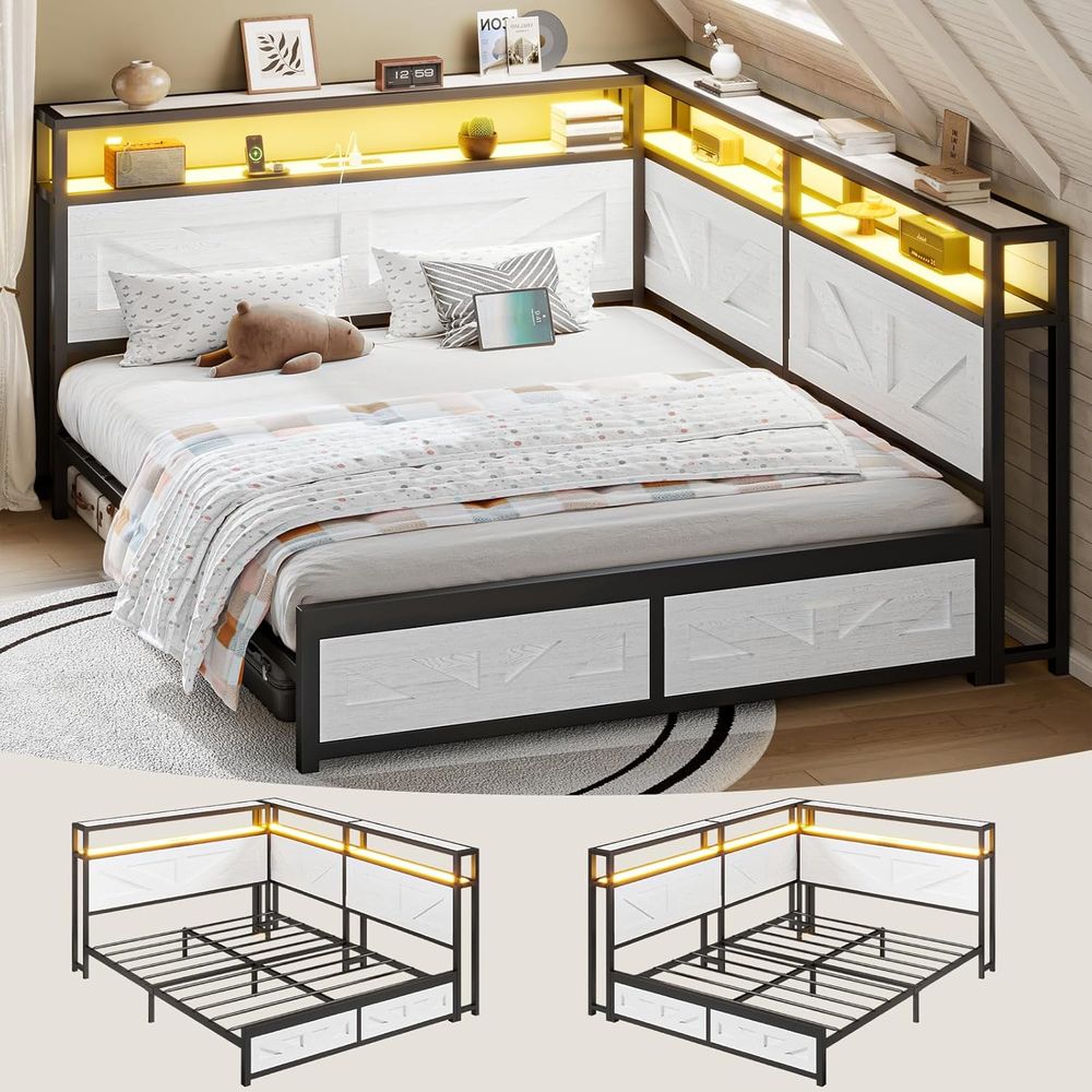 CIKUNASI Queen Bed e with Stor - Furniture Lighting & Decor Magazine review and price