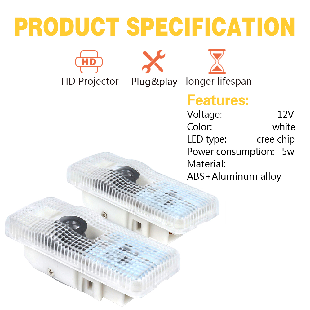 2X LED Car Projector Door Lamp - Lighting Decor Inc review and price