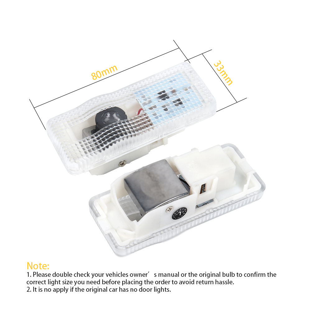 2X LED Car Projector Door Lamp - Lighting Decor Inc review and price